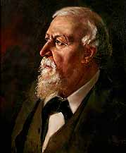 Portrait Robert Brownings, gemalt von dessen Sohn Pen