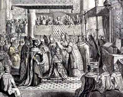 Krönung Heinrichs IV. in Chartre