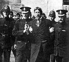 Larkin bei seiner Verhaftung 1913