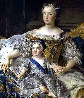 Maria Leszczynska mit Sohn Louis Ferdinand de Bourbon