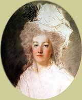 In den Tuilerien, noch vor der Flucht nach Varennes von Alexander Kuschinski 1791 angefertigtes, nicht vollendetes Bild.
