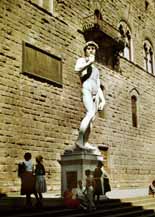 David auf der Piazza della Signoria in Florenz KN 1961