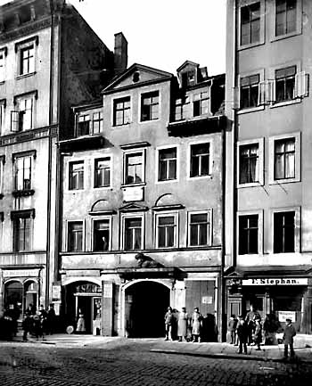 Wagners Geburtshaus (vor 1880, nicht mehr vorhanden)