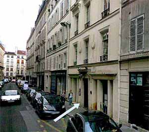 Hotel dAlsace, Paris, 13 Rue des Beaux Arts (google street)