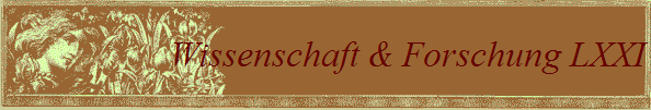 Wissenschaft & Forschung LXXI