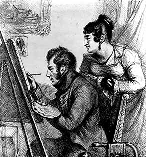 Selbstbildnis mit seiner Frau (1823)