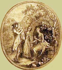 Vignette aus der 2.Auflage des Werthers