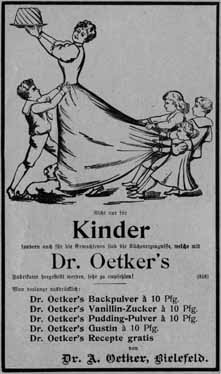 Nicht nur für Kiner - Oetker Werbung (1904)